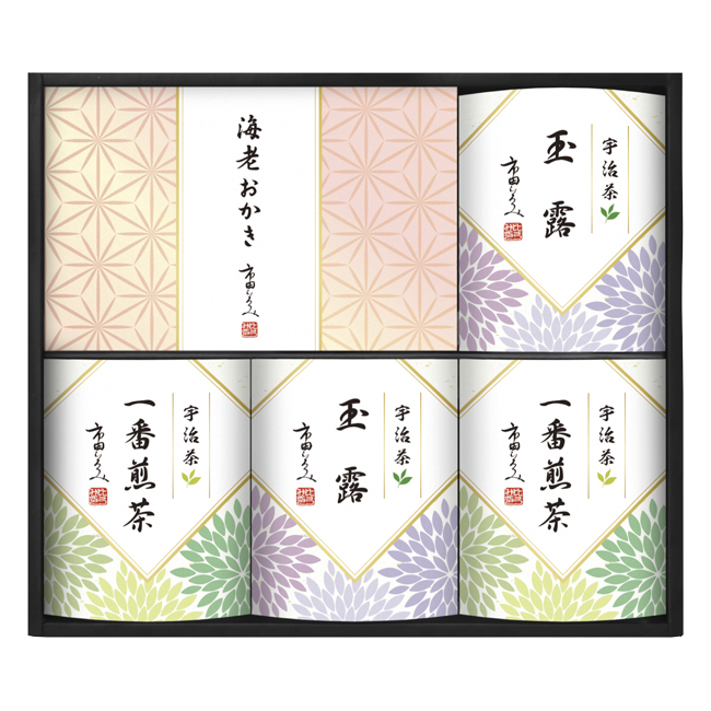 市田ひろみ 宇治茶ティーバッグ&米菓ギフト No.40