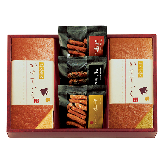 和菓匠菴　「ほまれ」和三盆糖入かすてぃら御詰合せ　No.34｜特選ギフト｜