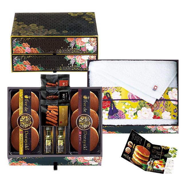匠菴謹製 ミニたんす御進物「オリーブ de どら焼き」Premium No.50