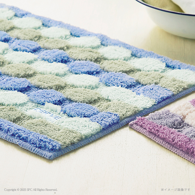【送料無料】 チェルベ　バスマット　No.30 （ブルー）