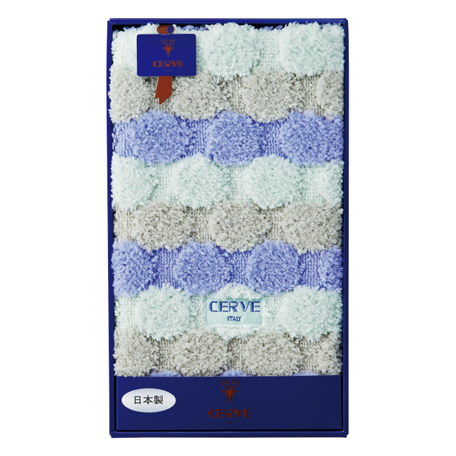 【送料無料】 チェルベ　大判バスマット　No.50 （ブルー）