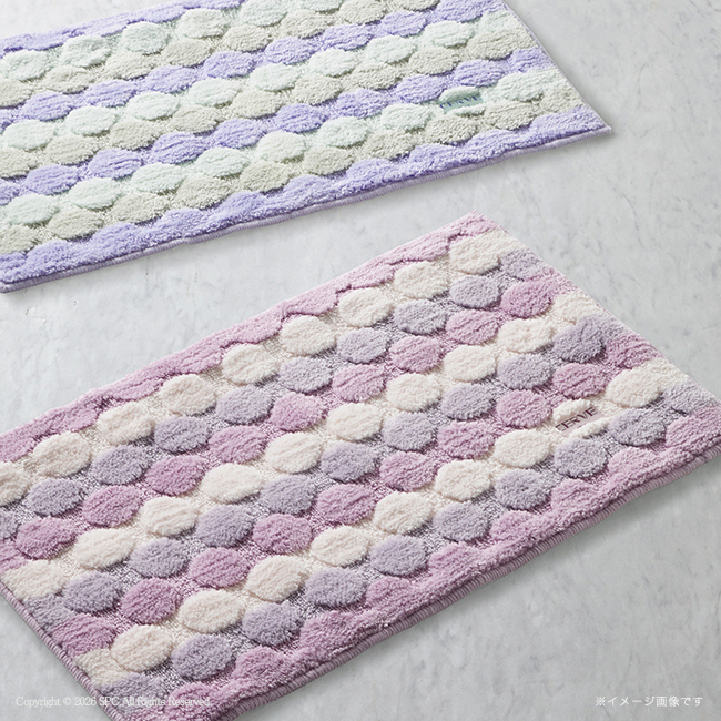 【送料無料】 チェルベ　大判バスマット　No.50 （ブルー）