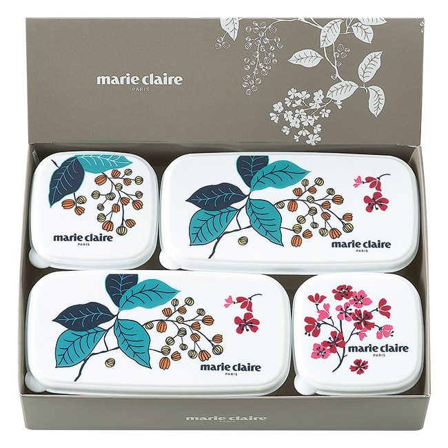 【送料無料】 マリ・クレール　シール容器4Pc　No.10