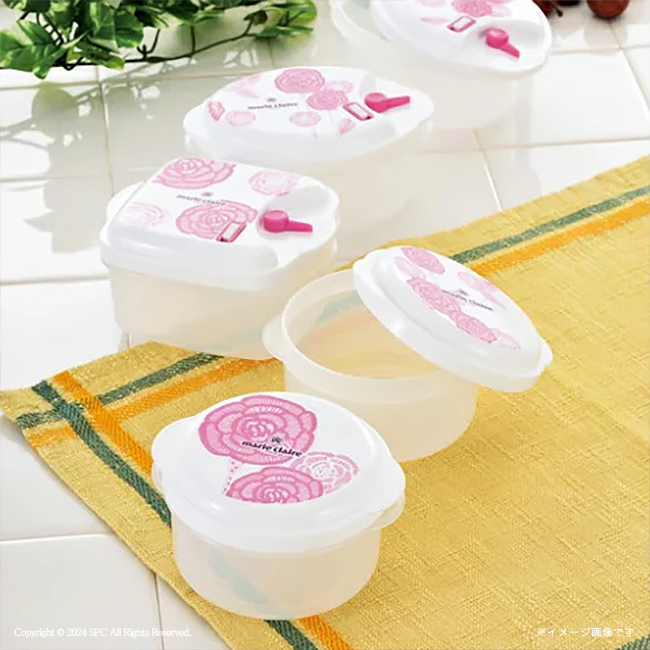 【送料無料】 マリ・クレール　電子レンジ容器4Pc　No.15