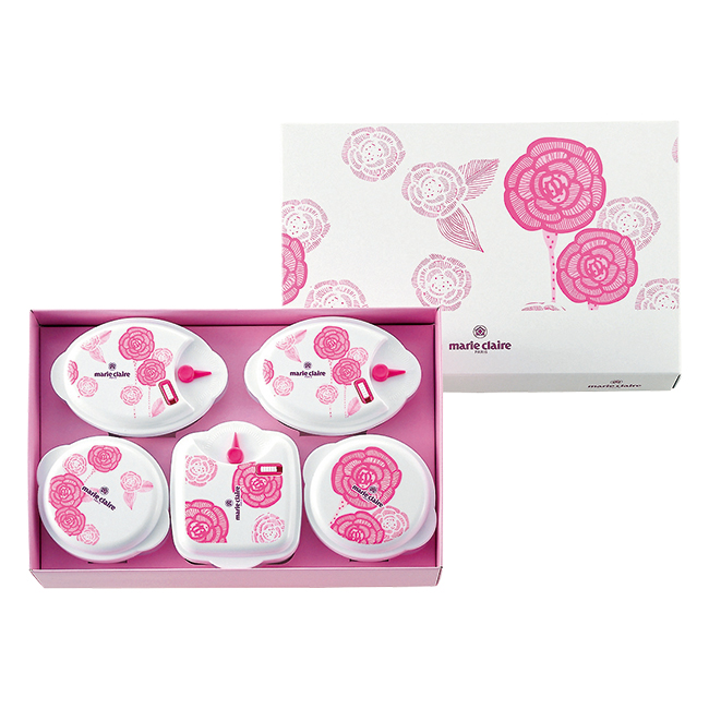 【送料無料】 マリ・クレール　電子レンジ容器5pc　No.20