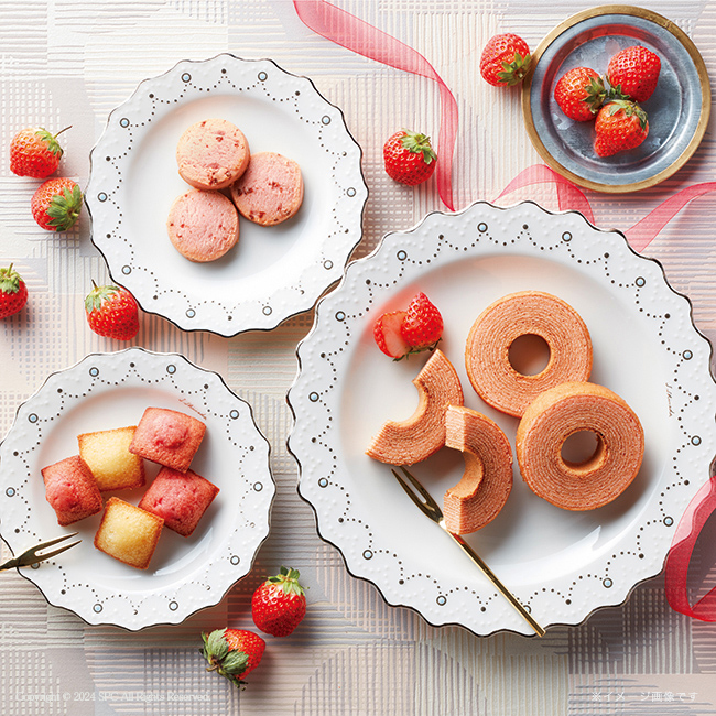 【送料無料】 あまおう苺バウムクーヘン＆プチフィナンシェ　ギフトボックス　No.15